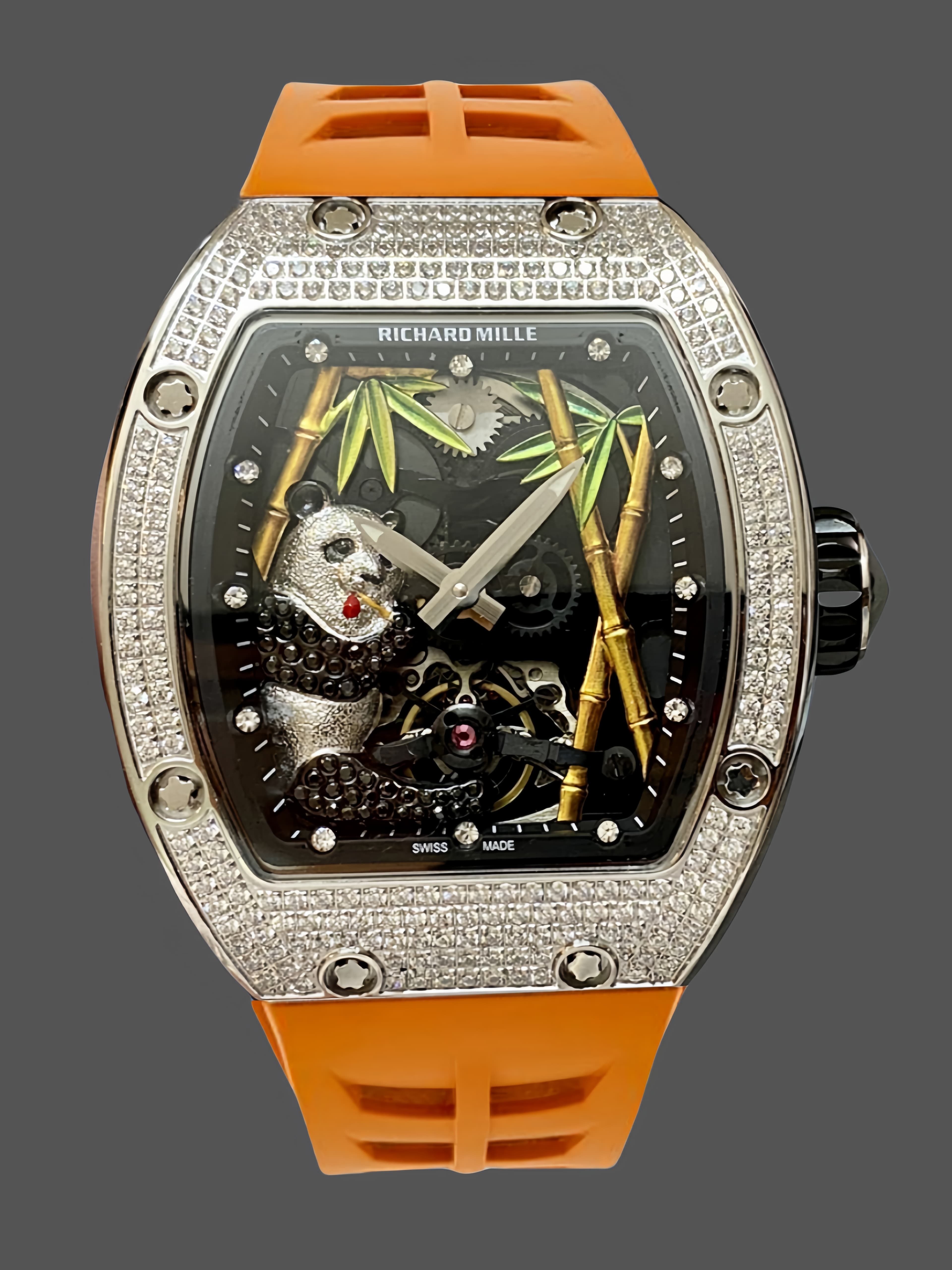 Richard Mille RM 026 01 Panda A Luxurious Bamboo Wonderland Diamond And Gold — view 1