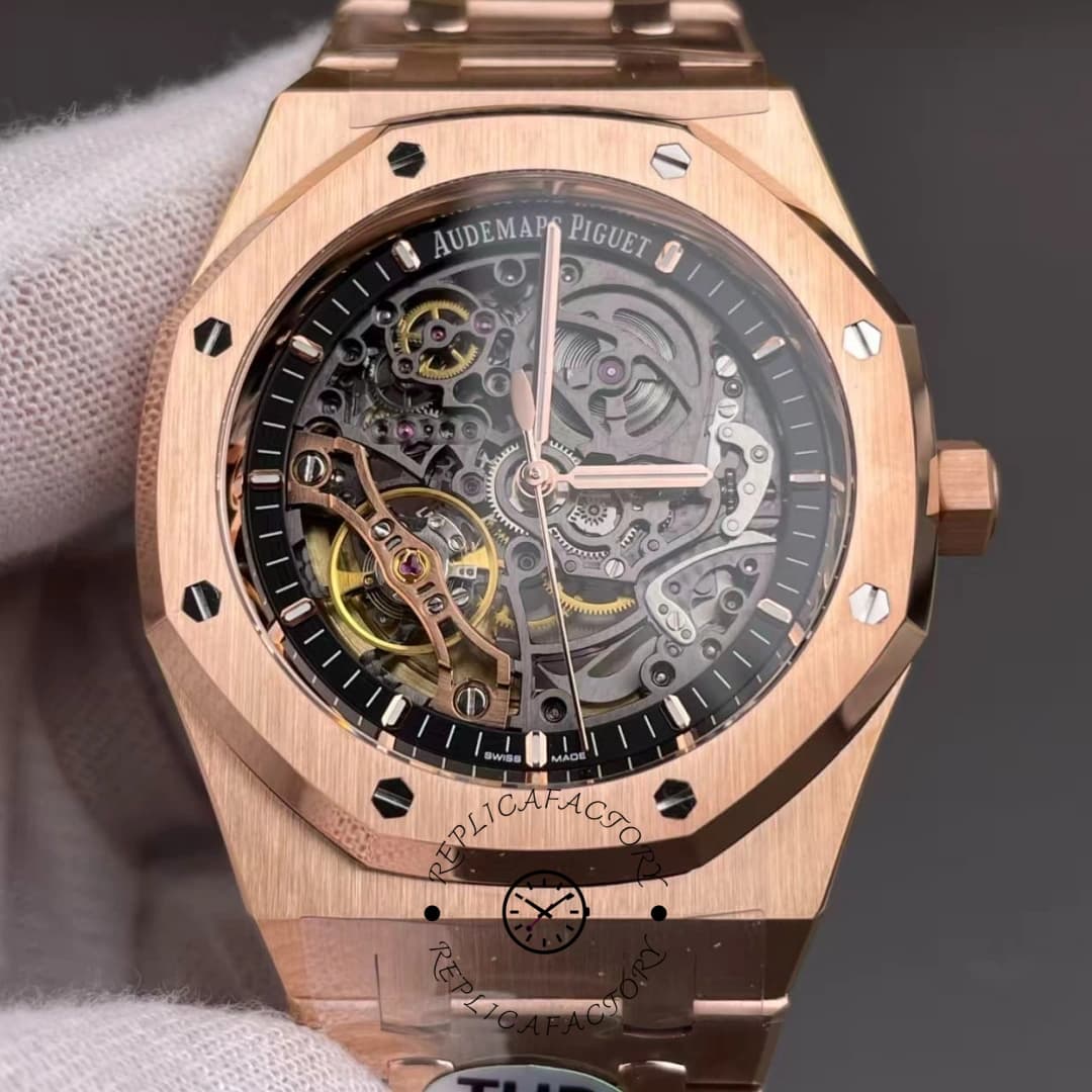 AP Royal Oak Double Balance Wheel Openworked 15407OR.OO.1220OR.01 1:1 Clone — view 1