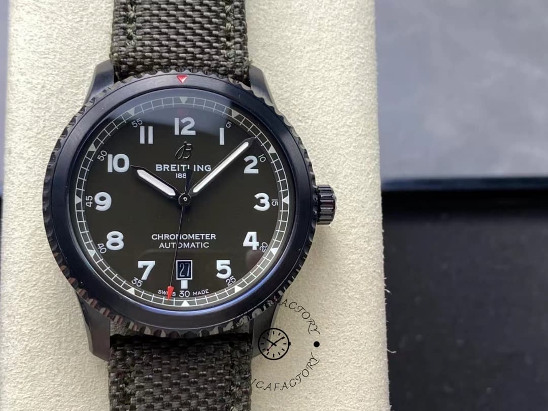 Breitling Navitimer 8 Automatic 41 Curtiss Warhawk M173152A1L1X1 1:1 Clone Green Dial Watch — view 1