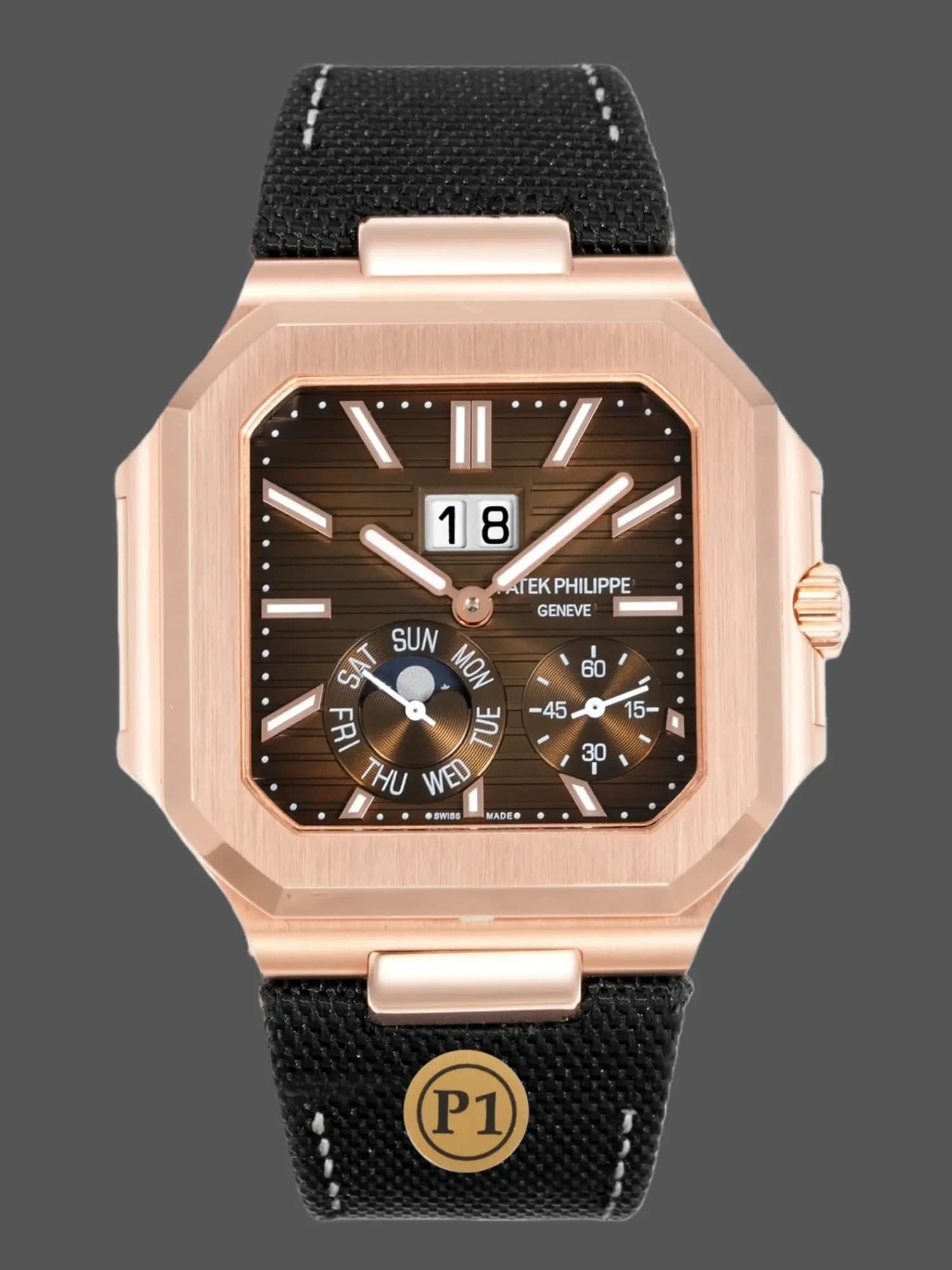 Replica Patek Philippe Cubitus 5822R Brown Dial Annual Calendar Watch — view 1