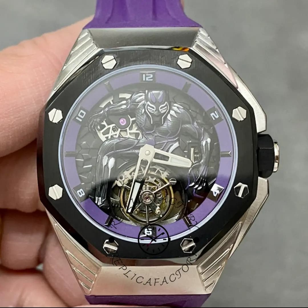1:1 Clone AP Royal Oak 26620IO.OO.D077CA.01 Concept Black Panther Flying Tourbillon — view 1