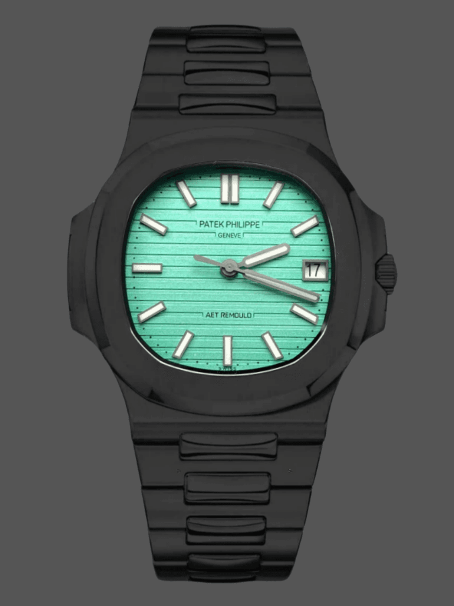 Patek Philippe Nautilus 5711 AET Green Dial Black Ceramic 40mm Men's Watch — view 1