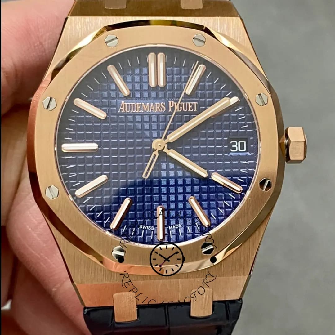 Replica AP Royal Oak 41 50th Anniversary Blue Strap 15510OR.OO.D315CR.01 — view 1