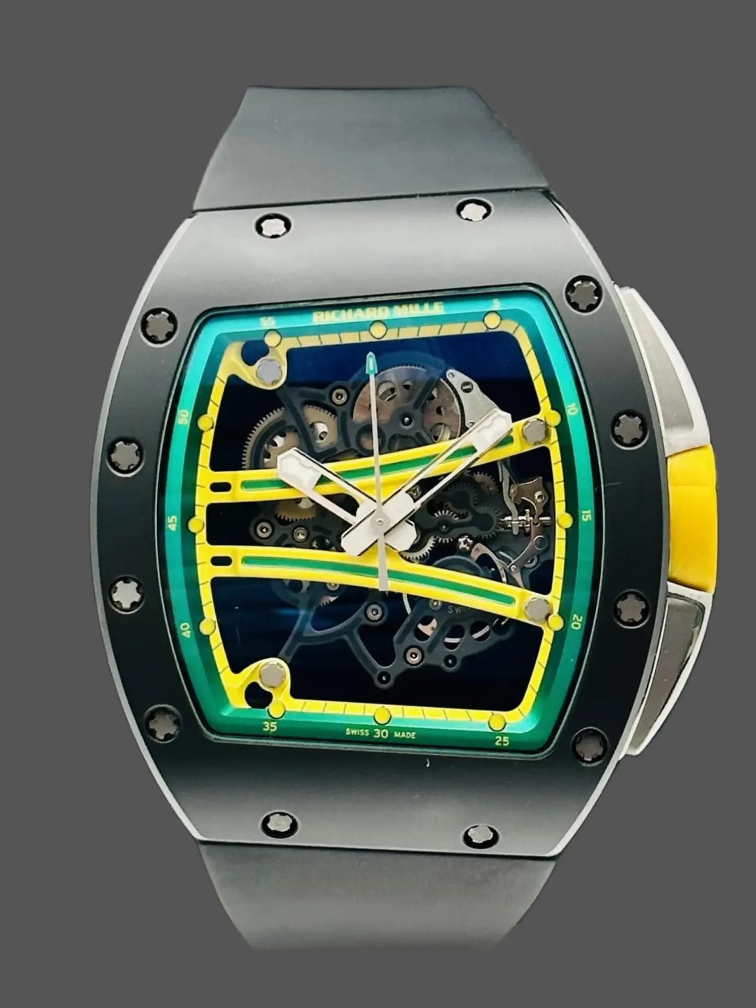 1:1 Clone Richard Mille RM 061 01 Carbon Skeletonized — view 1