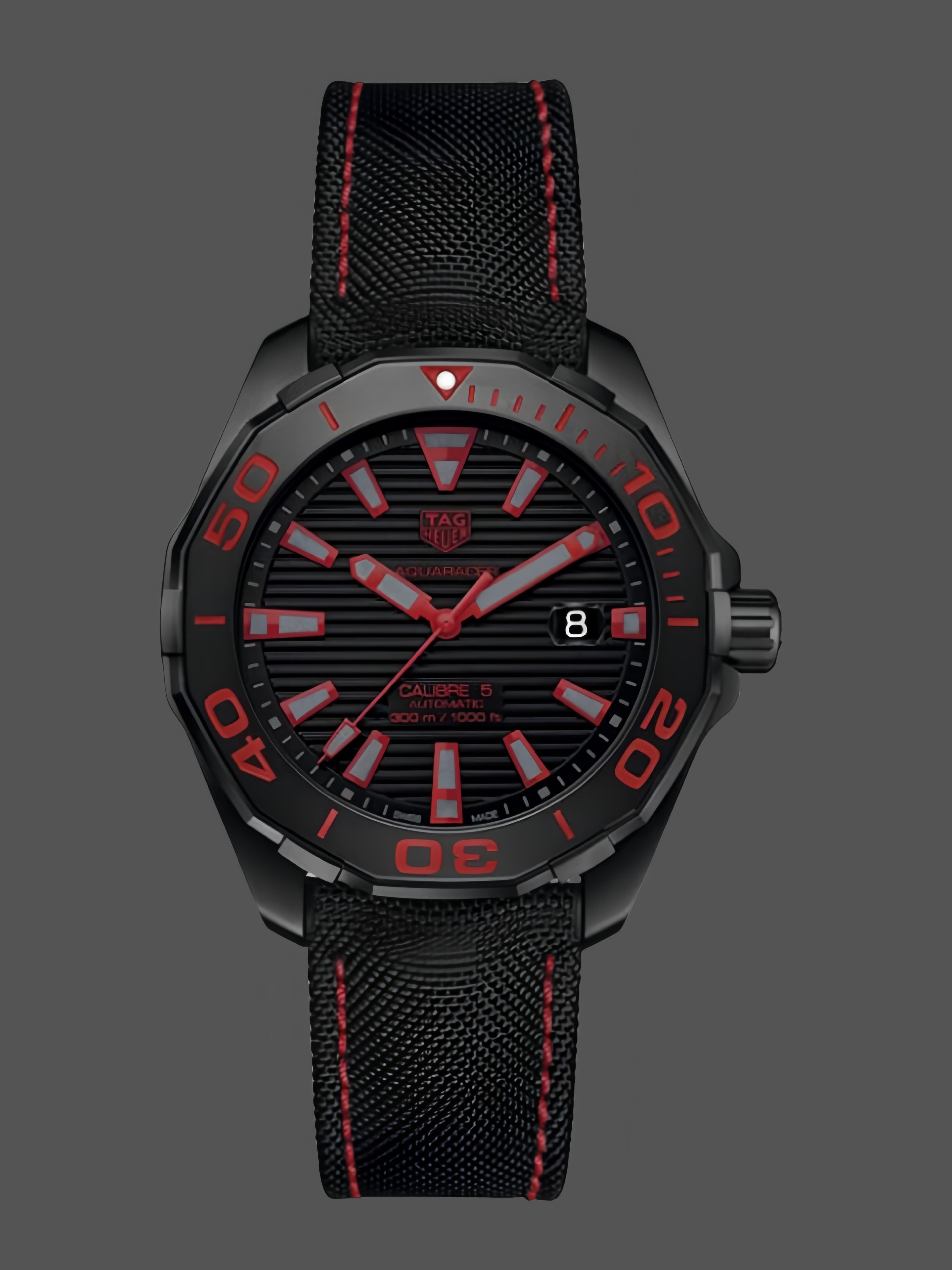 Tag Heuer Aquaracer Calibre 5 Automatic Black Dial WAY208A.FC6381 Mens — view 1