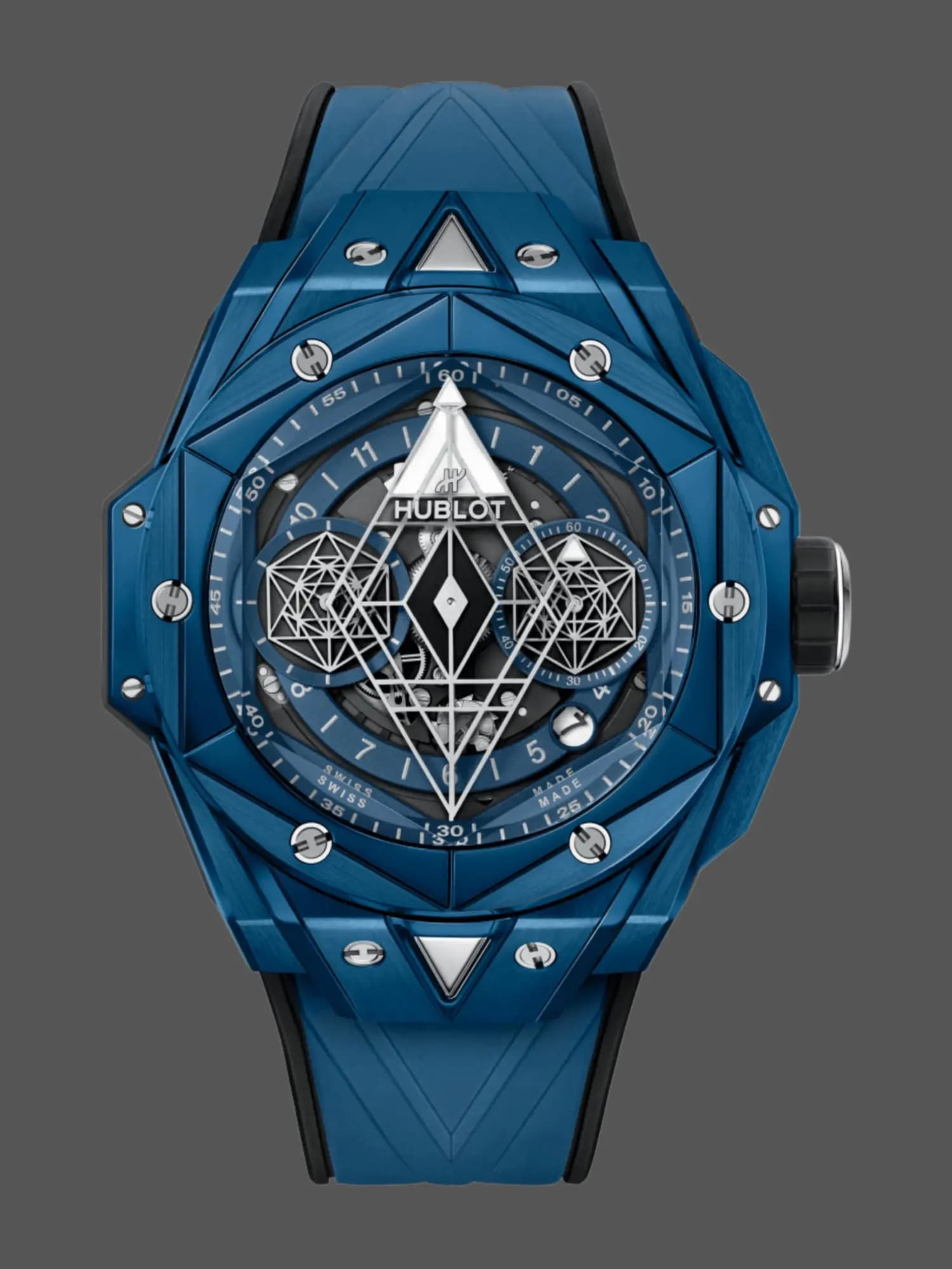 Hublot Big Bang Replica UNICO Sang Bleu 45 Blue Ceramic 418.EX.5107.RX.MXM21 — view 1