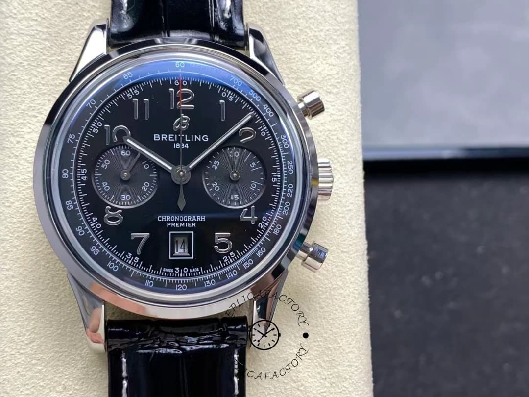 Breitling Premier B01 42mm Alligator Strap AB0145221B1P2 Replica — view 1
