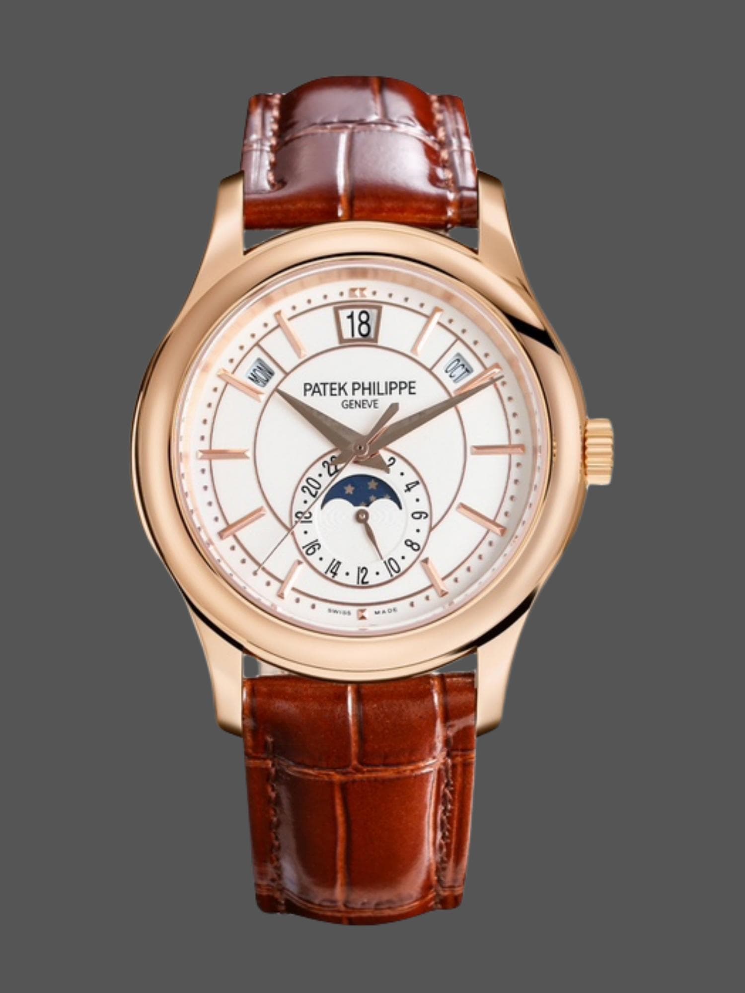 Replica Patek Philippe Complications Rose Gold 5205R 013 40mm Mens Watch — view 1