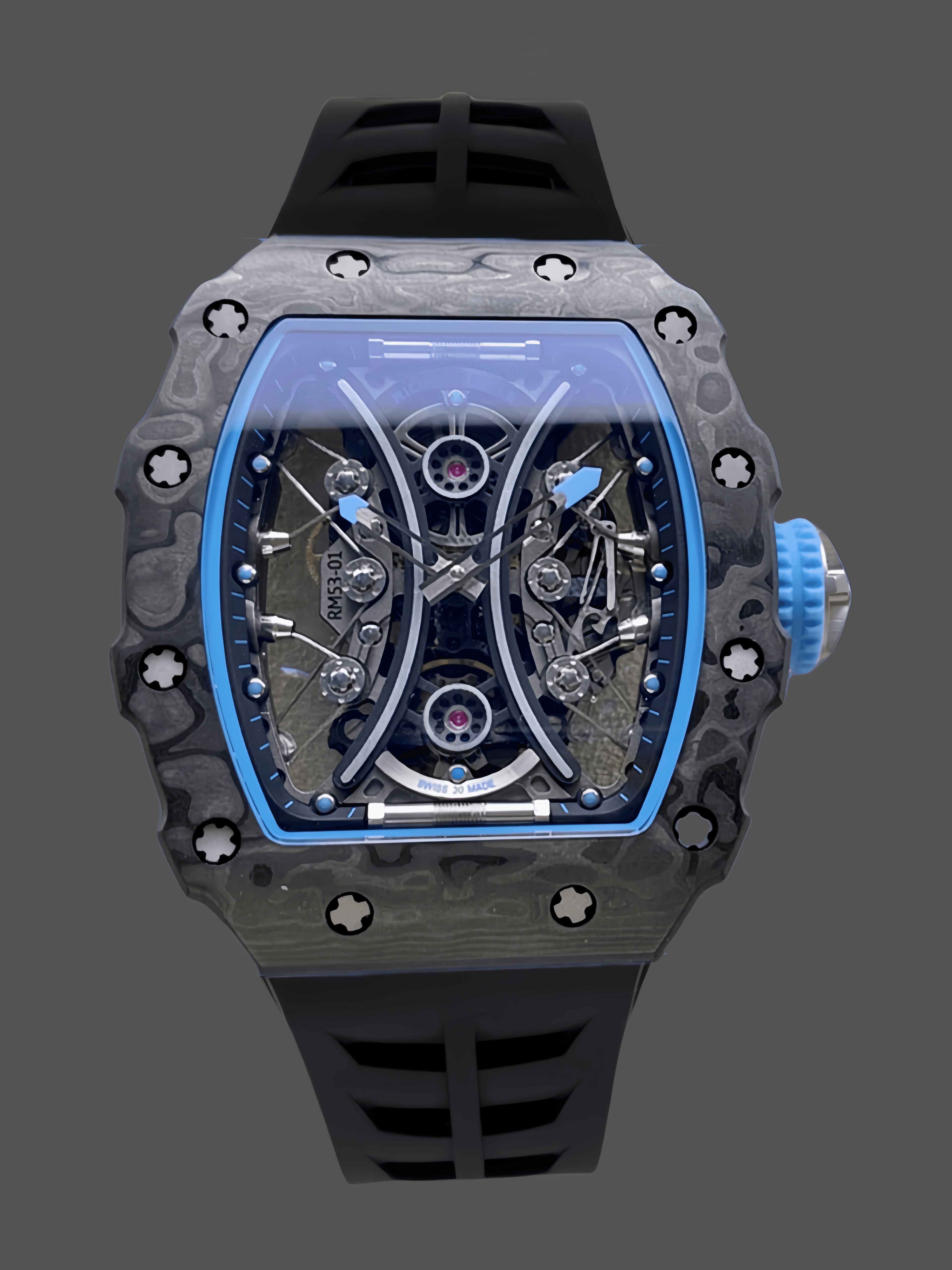 Richard Mille RM 53-01 Tourbillon Pablo Mac Donough Black Rubber Strap — view 1