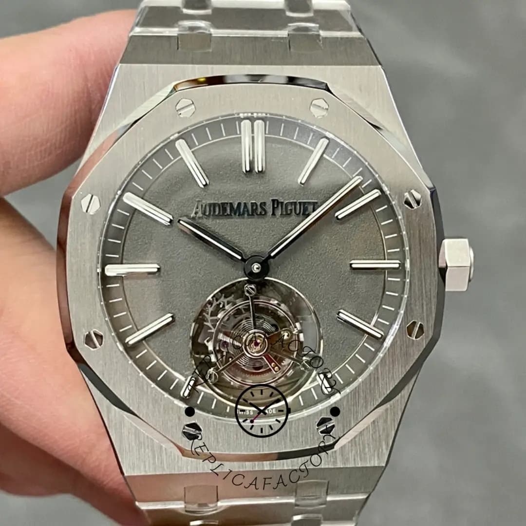 AP 26530TI.OO.1220TI.01 Replica Slate Grey Dial Royal Oak Tourbillon Titanium — view 1