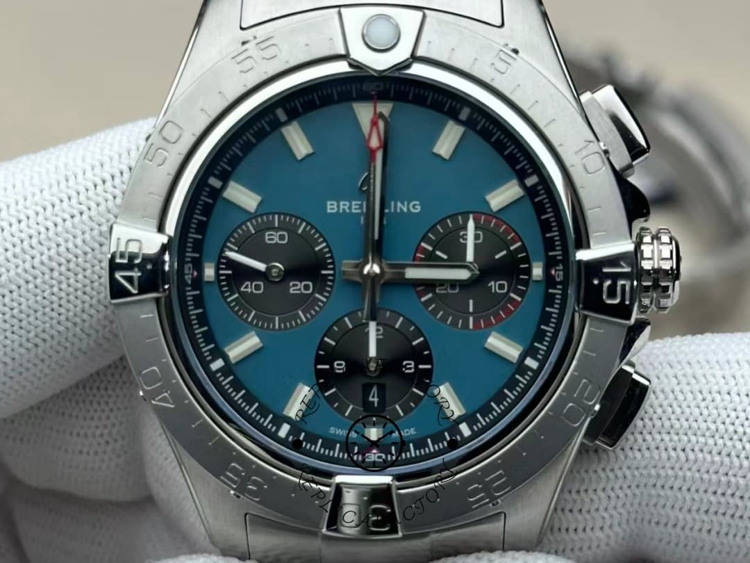 Breitling Avenger B01 Chronograph 44 AB0147101C1A1 Replica Stainless Steel Blue Dial — view 1