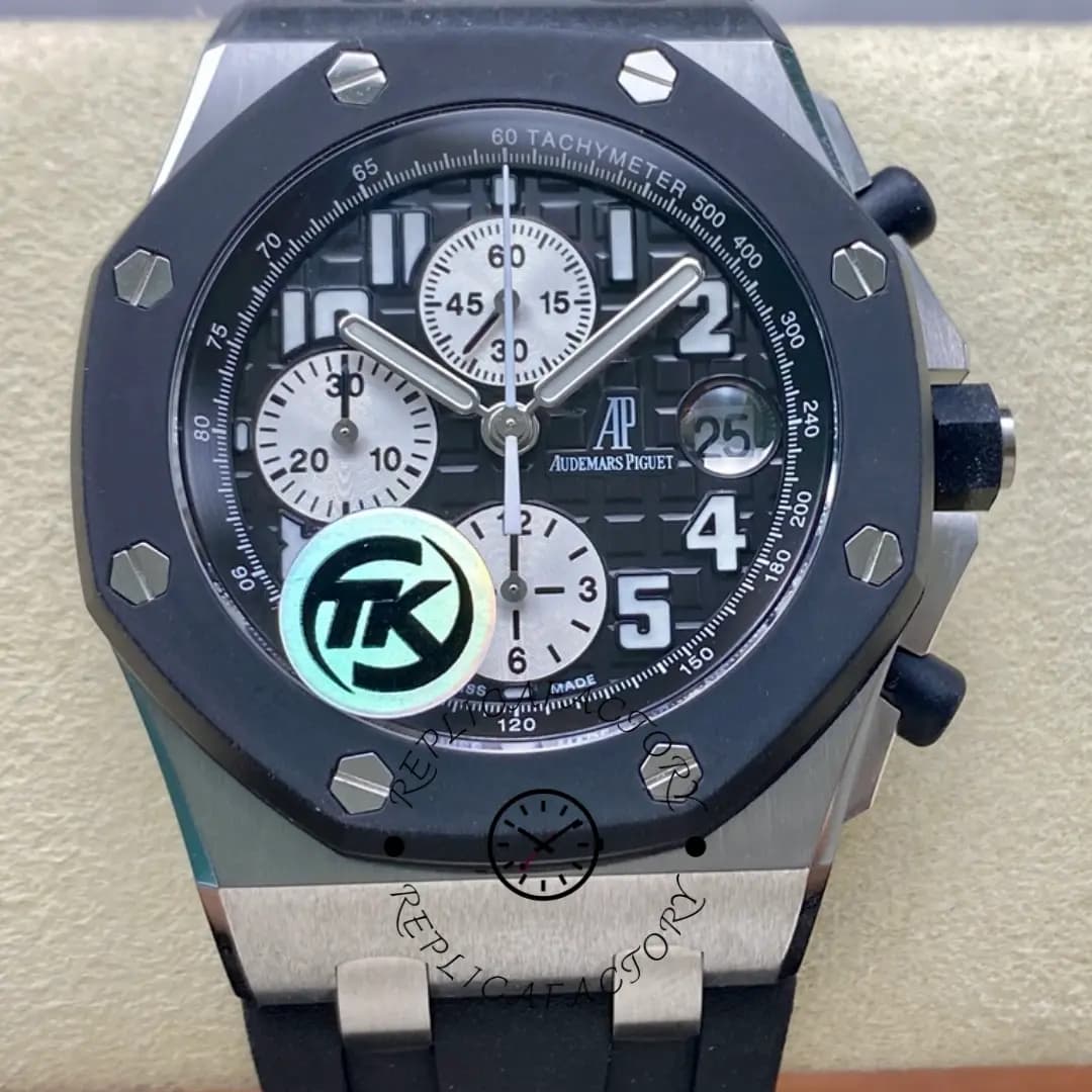 AP Royal Oak Offshore 1:1 Clone 25940SK.OO.D002CA.01 Chronograph Black Dial — view 1