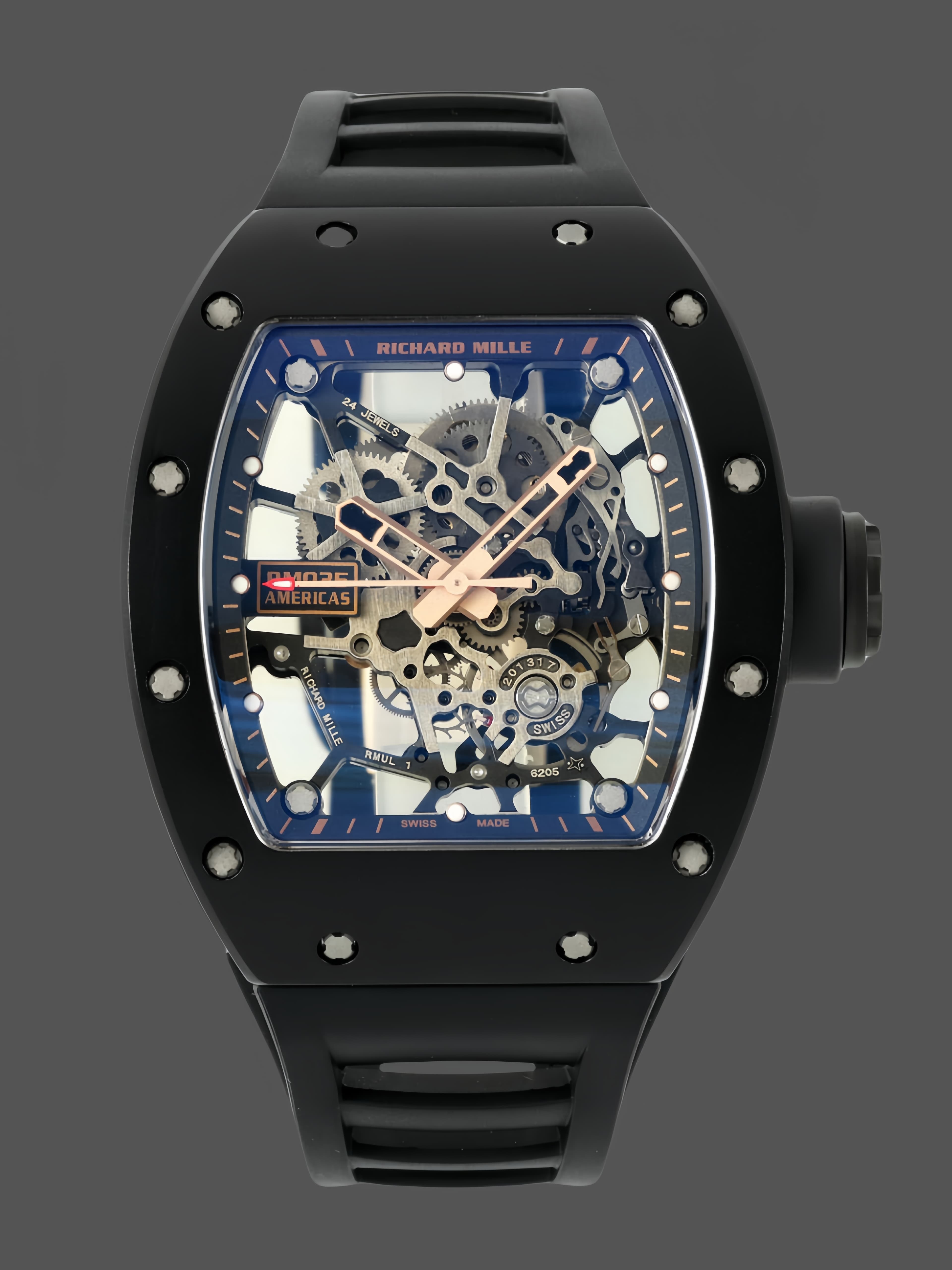 Richard Mille RM 035 Black Toro Nadal Replica Watch — view 1