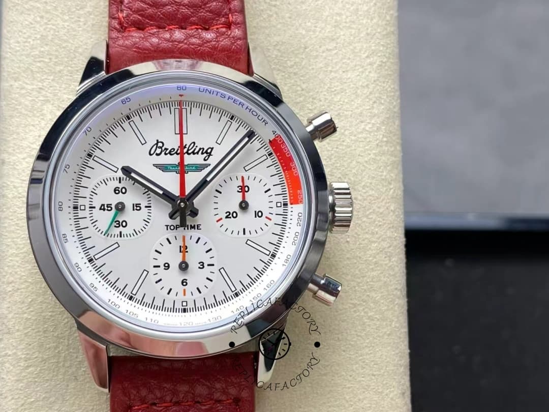 Breitling Premier B01 AB0176A71A1X1 1:1 Clone Chronograph 42mm White Dial — view 1