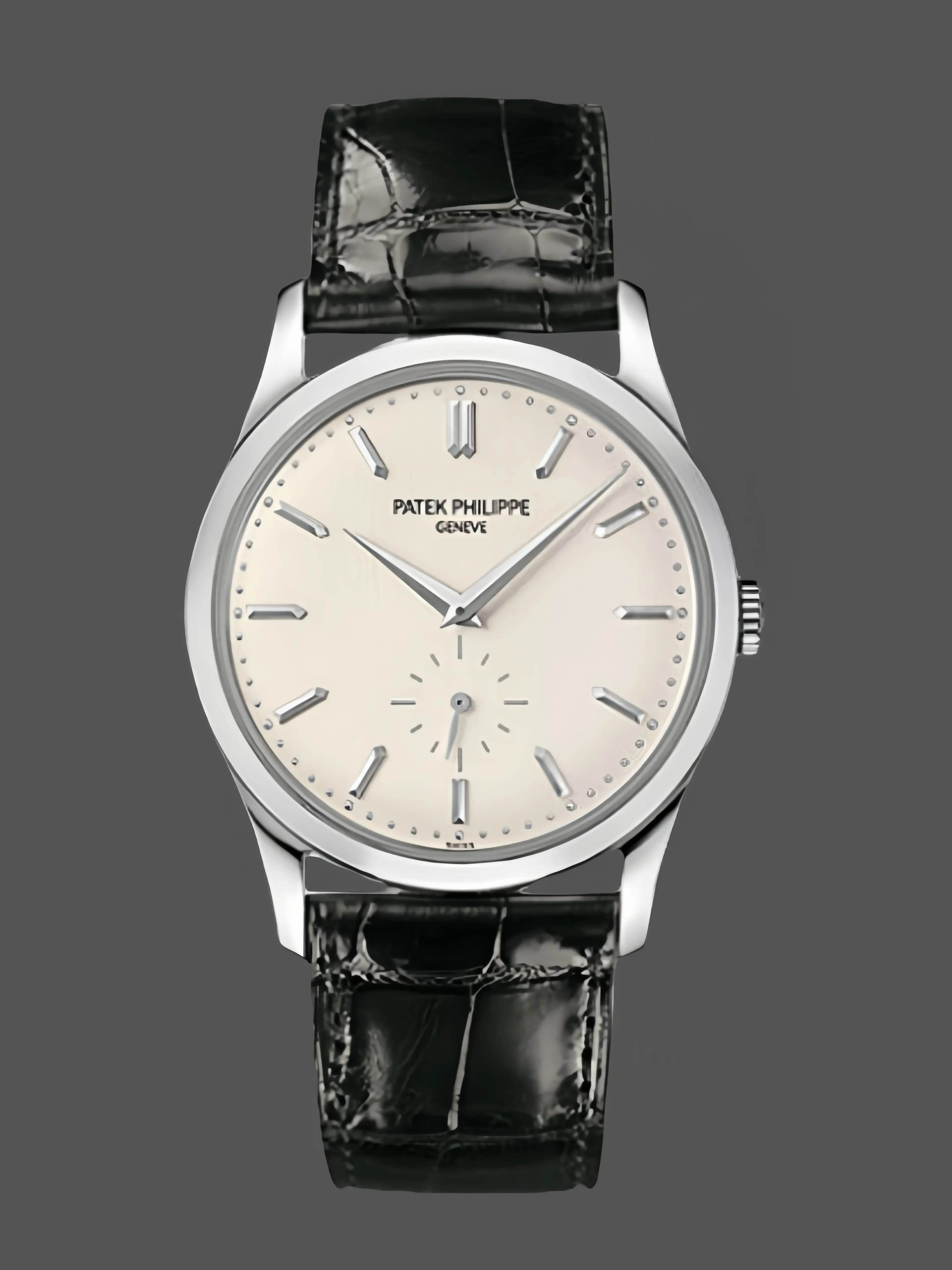 Patek Philippe Calatrava Silver Dial 18 kt White Gold 5196G 001 — view 1