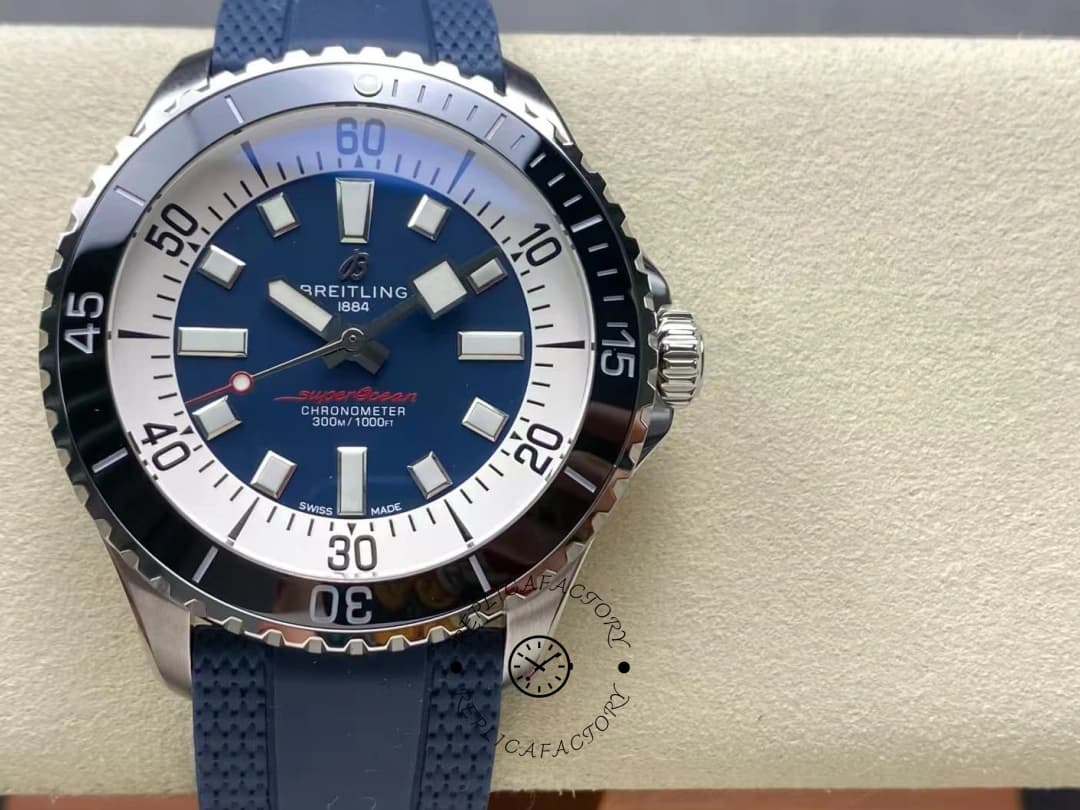 Breitling Superocean Automatic 44mm A17376211C1S1 Replica Blue Dial Diving Watch — view 1