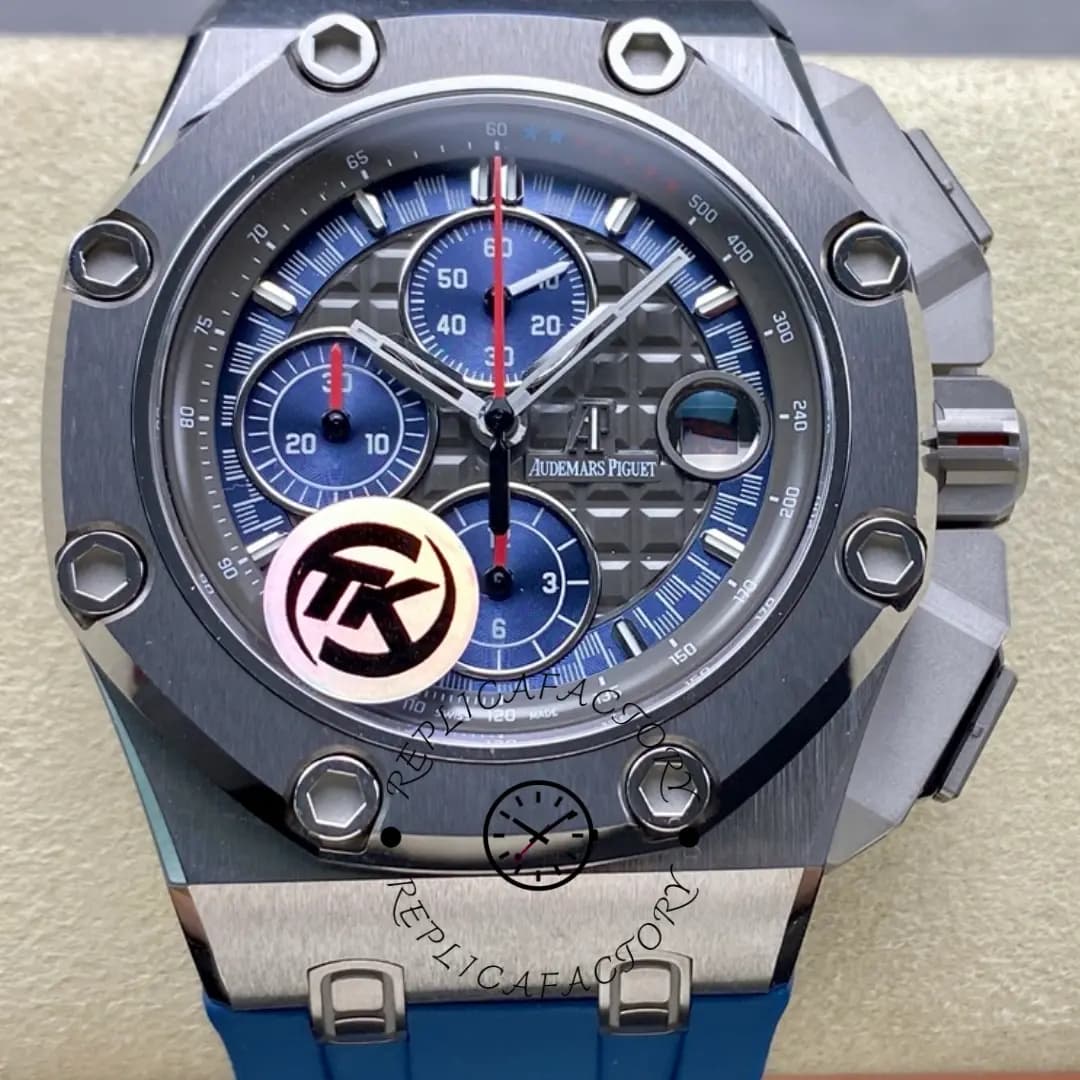 Replica AP 26568PM.OO.A021CA.01 Royal Oak Offshore Chronograph Schumacher Platinum — view 1
