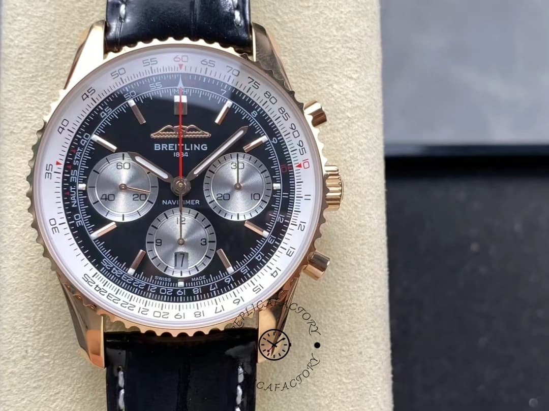 Breitling Navitimer B01 Rose Gold 43MM RB0138211B1P1 Replica — view 1