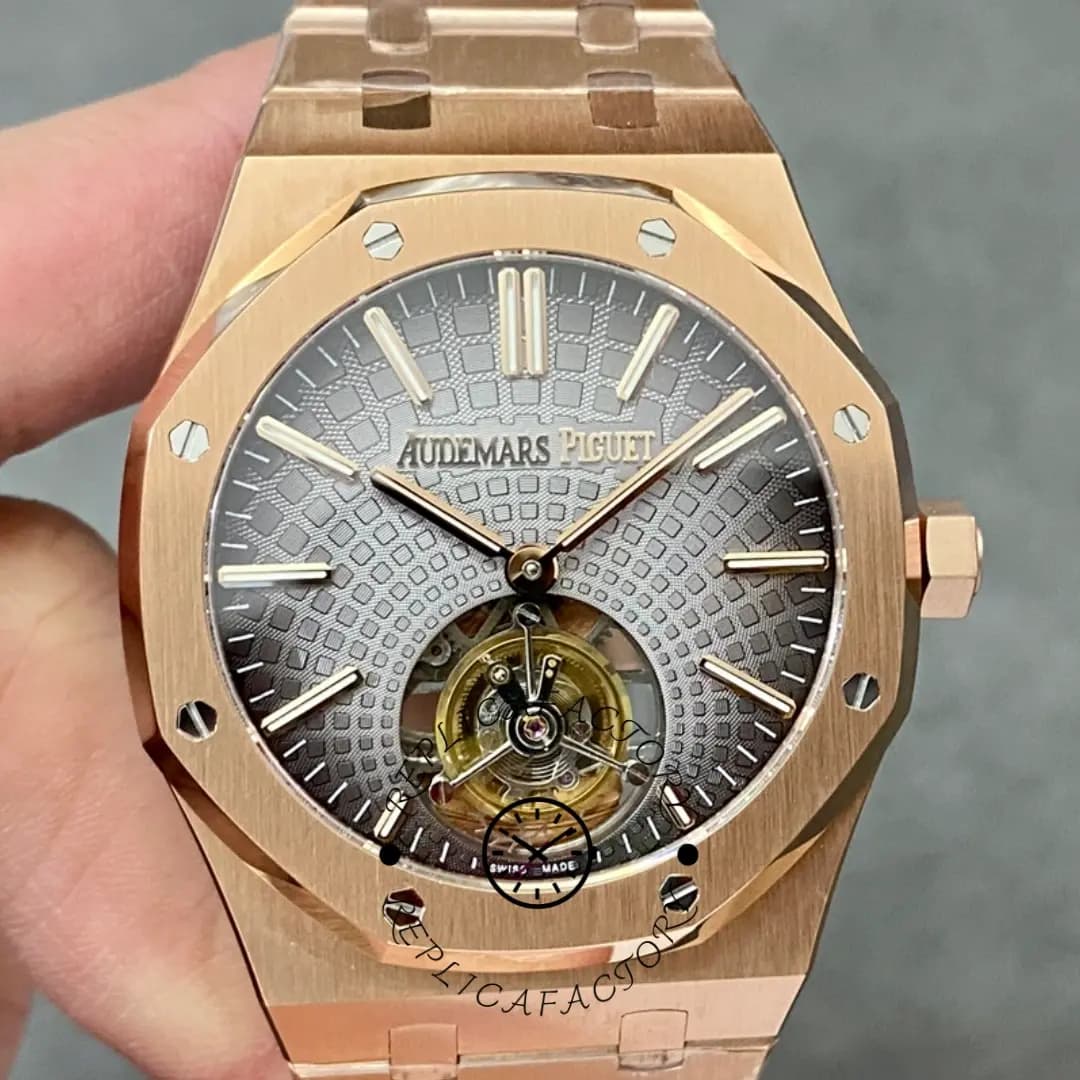 AP 26530OR.OO.1220OR.01 Royal Oak 1:1 Clone Flying Tourbillon Smoked Gray Dial — view 1