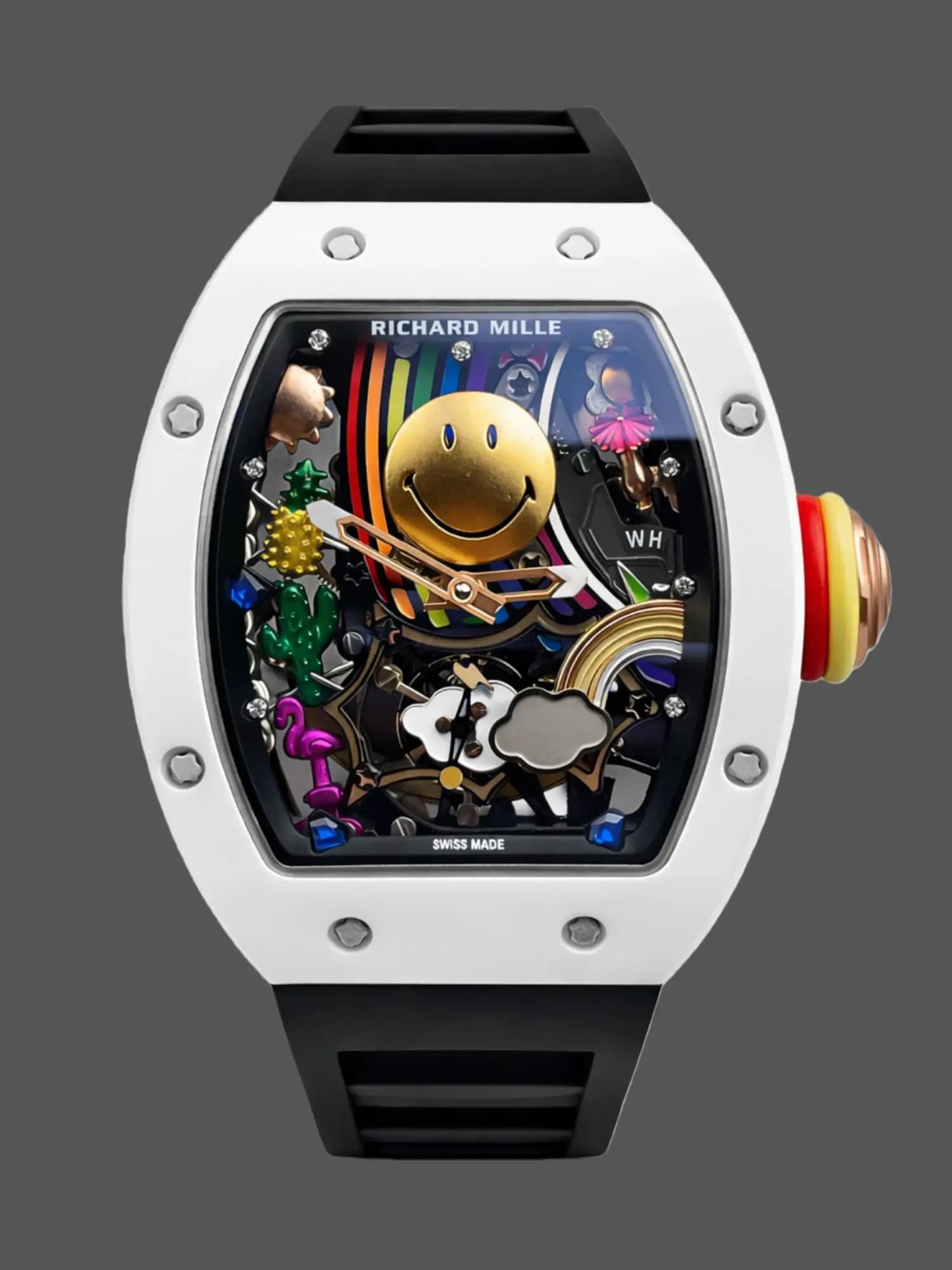 Richard Mille Tourbillon Smiley Ceramic Red Gold RM 88 Super Clone — view 1