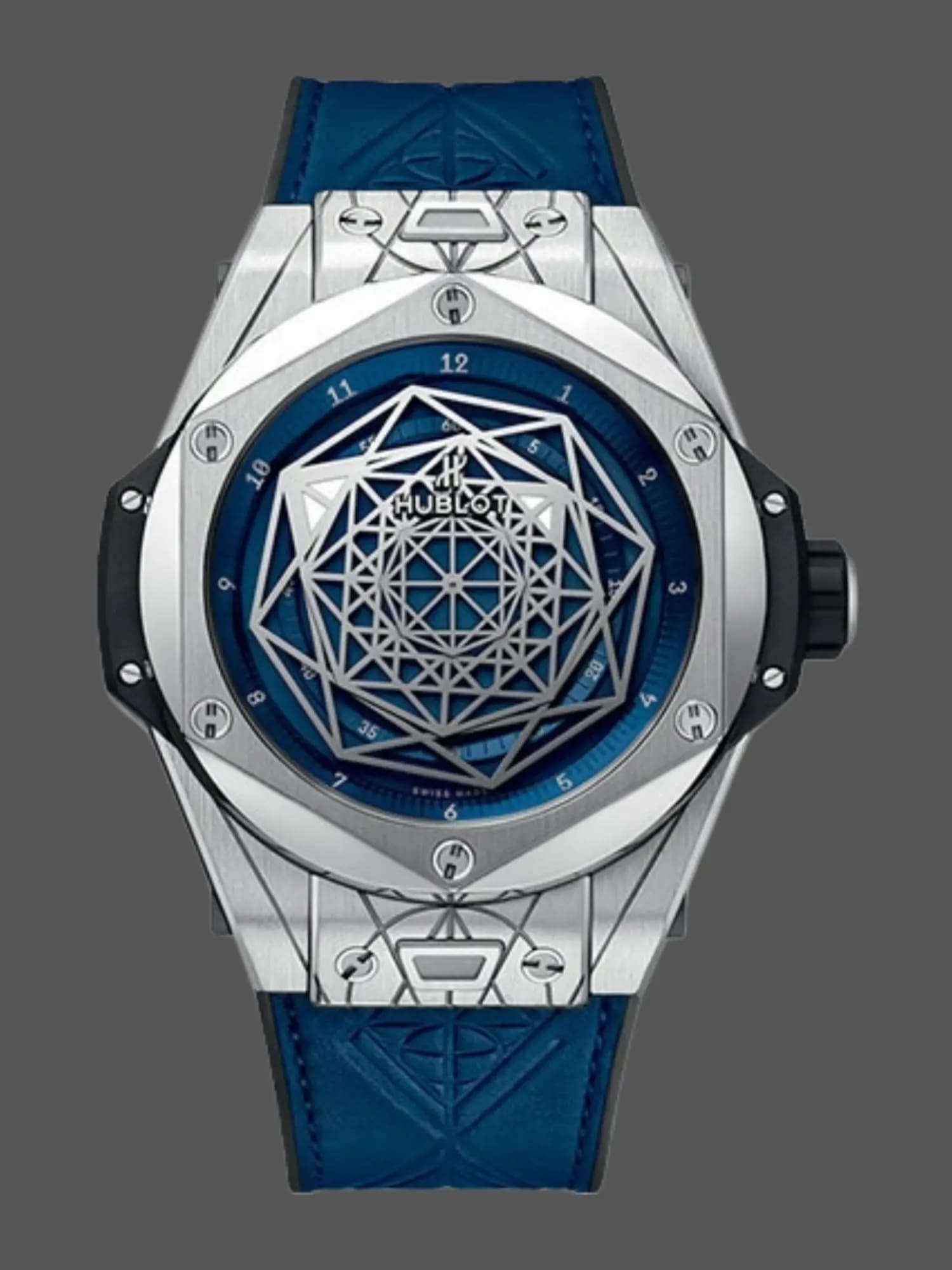 Hublot Replica Big Bang Sang Bleu 415.NX.7179.VR.MXM18 Titanium 45mm — view 1