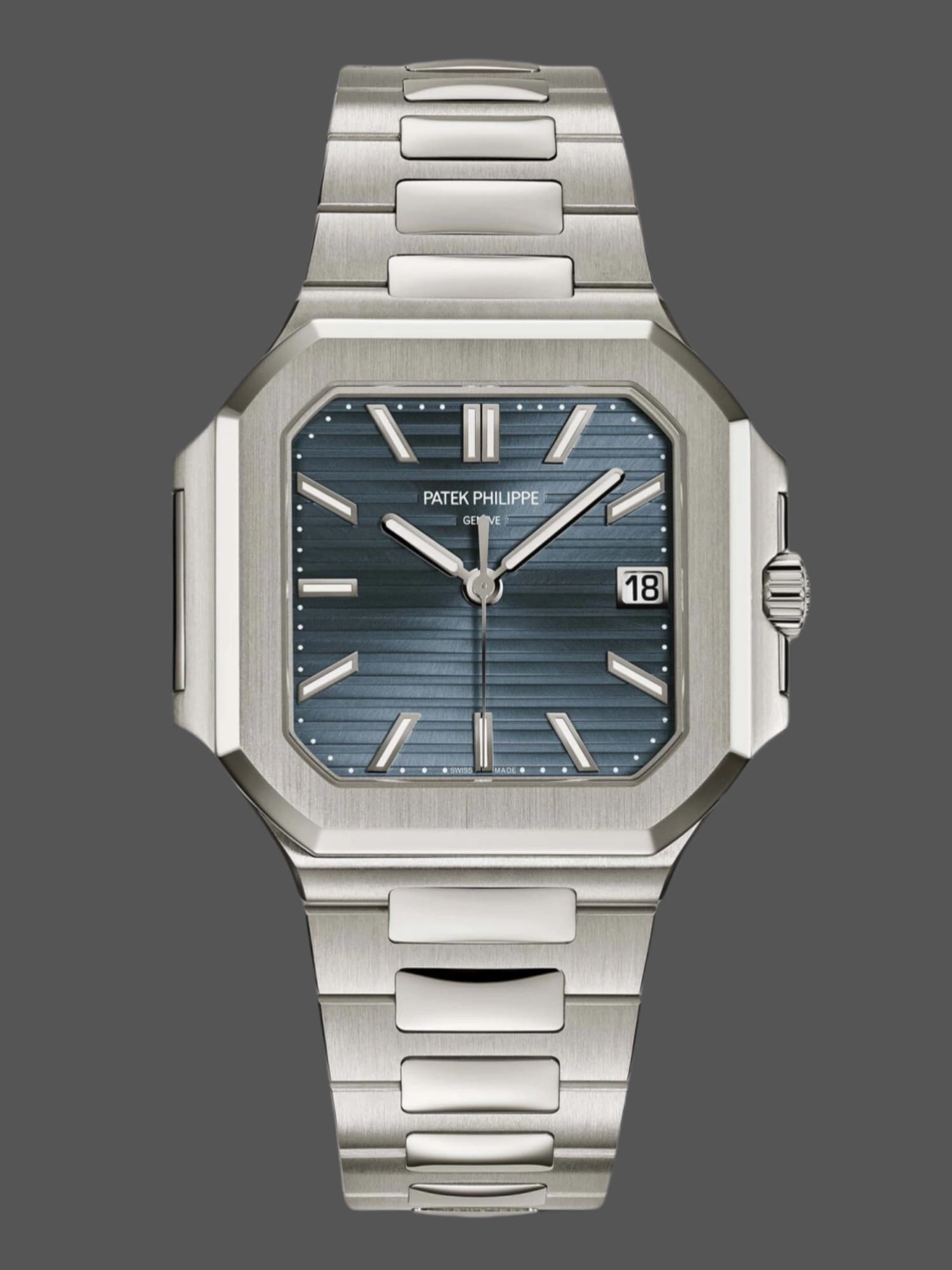 Patek Philippe Cubitus Blue Dial 40mm 7128 1G 001 Replica — view 1