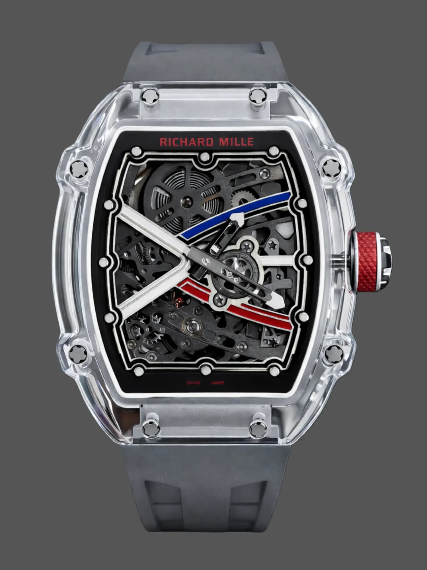 1:1 Clone Richard Mille RM67-02 Skeleton Crystal Case Watch — view 1