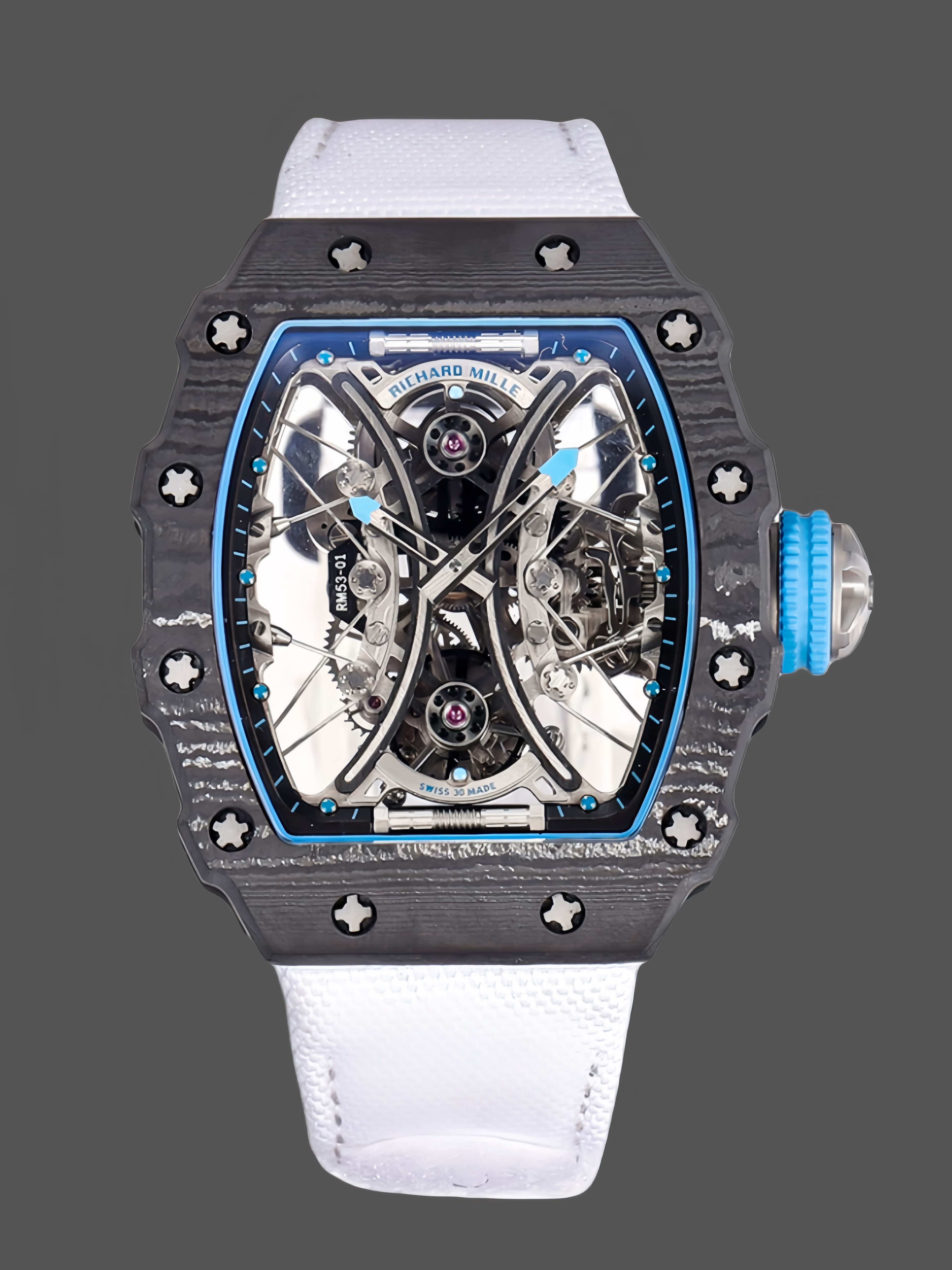 Richard Mille RM 53-01 Tourbillon Pablo Mac Donough White Fabric Strap — view 1