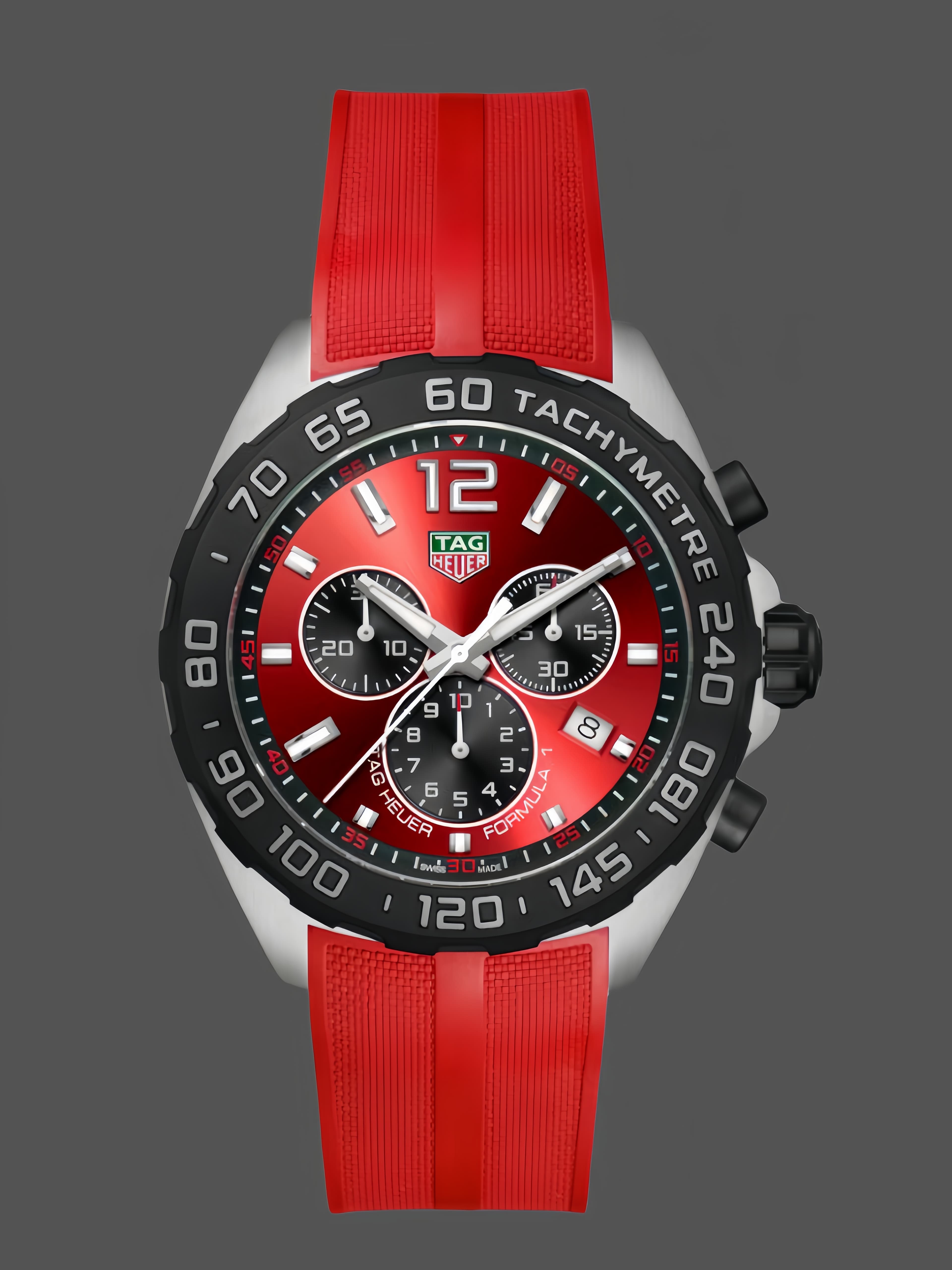 Tag Heuer Formula 1 Chronograph Quartz Red Dial CAZ101AN.FT8055 43MM — view 1