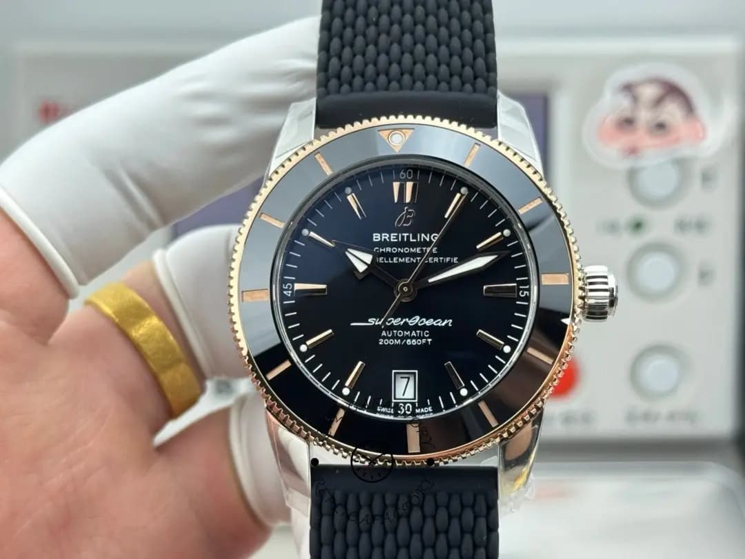 Breitling Replica UB2010121B1S1 Superocean Heritage Automatic 42 Rubber Strap — view 1