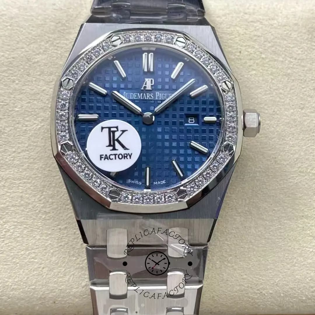 AP Royal Oak Quartz 67651IP.ZZ.1261IP.01 33 1:1 Clone Titanium Blue Watch — view 1