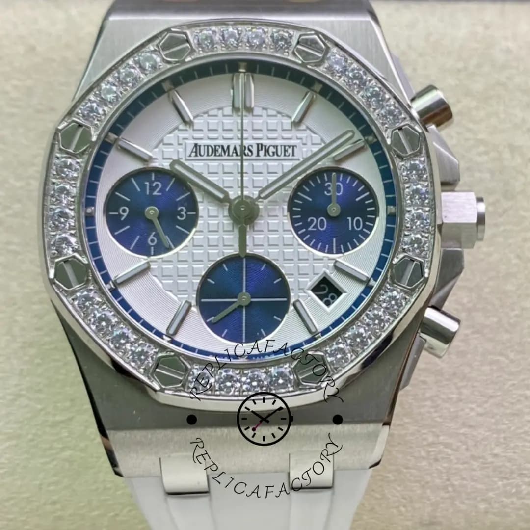 AP 26231ST.ZZ.D010CA.01 Replica Royal Oak Offshore Chronograph 37 Rubber Strap — view 1