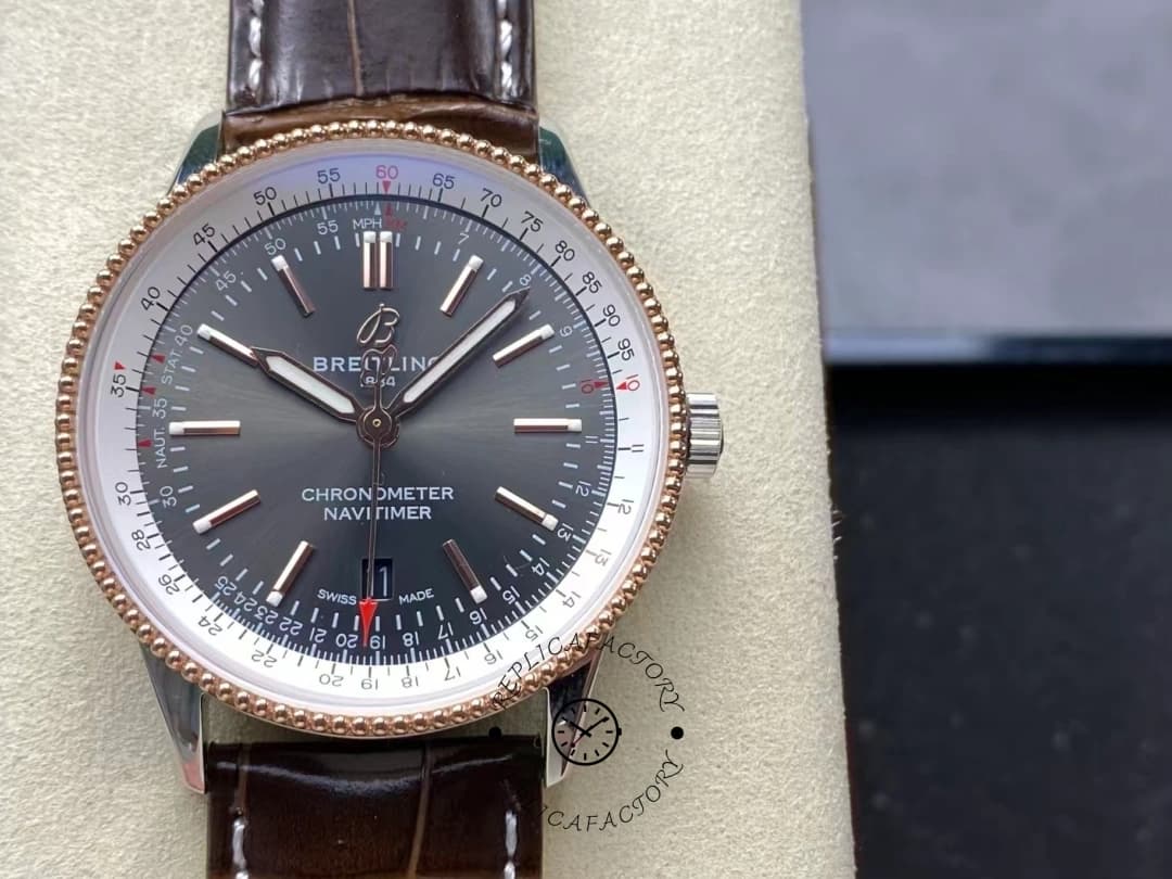 Breitling Navitimer Automatic 41 1:1 Clone U17326211M1P1 Steel & Rose Gold Watch — view 1