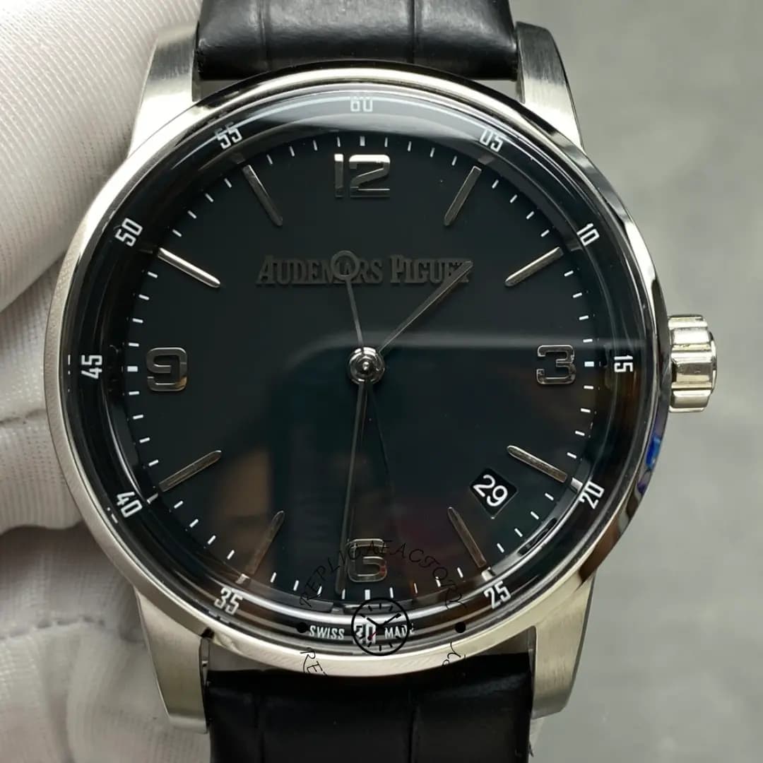 AP 15210BC.OO.A002CR.01 Code 11:59 Automatic Black Dial 1:1 Clone — view 1