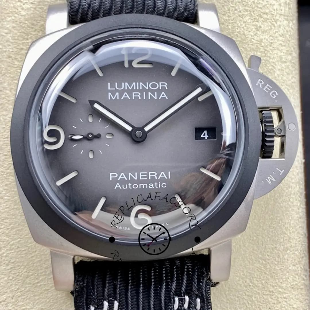 Panerai PAM01122 Luminor 1950 Marina Replica Guillaume Nery Auto Gray Dial — view 1