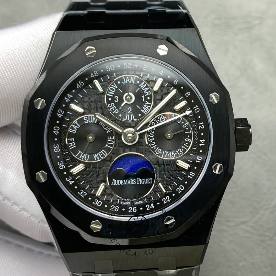 AP Royal Oak Perpetual Calendar 1:1 Clone 26579CE.OO.1225CE.01 Black Ceramic — view 1