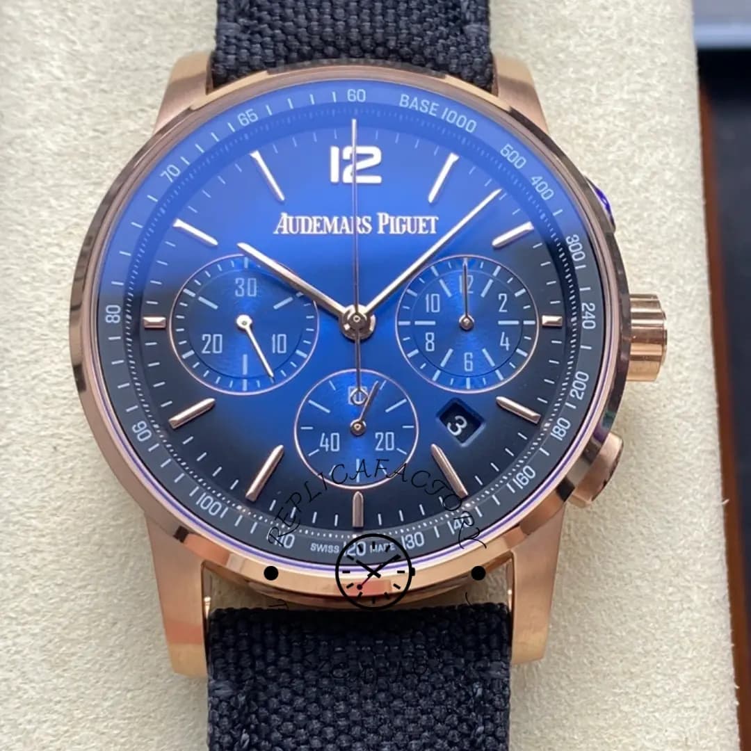AP CODE 11.59 41 Automatic Smoked Blue Dial 26393OR.OO.A002KB.03 Replica — view 1