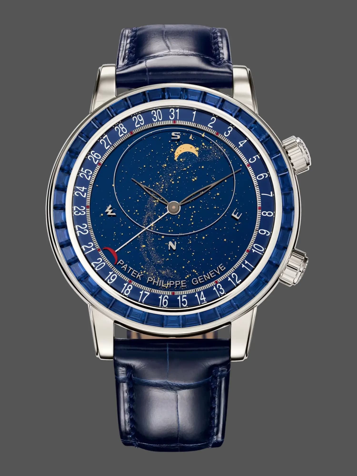 Patek Philippe Grand Complications 6104/11P-010 1:1 Clone 44mm Celestial Watch — view 1