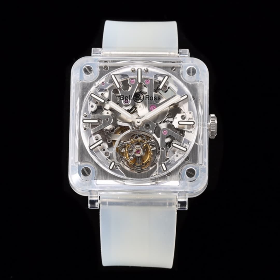 Bell & Ross BR fully transparent tourbillon watch — view 1