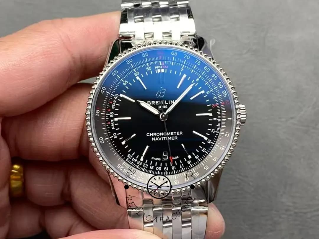 Breitling Navitimer 1:1 Clone Automatic 38 Men's Watch A17325241B1A1 Stainless Steel — view 1