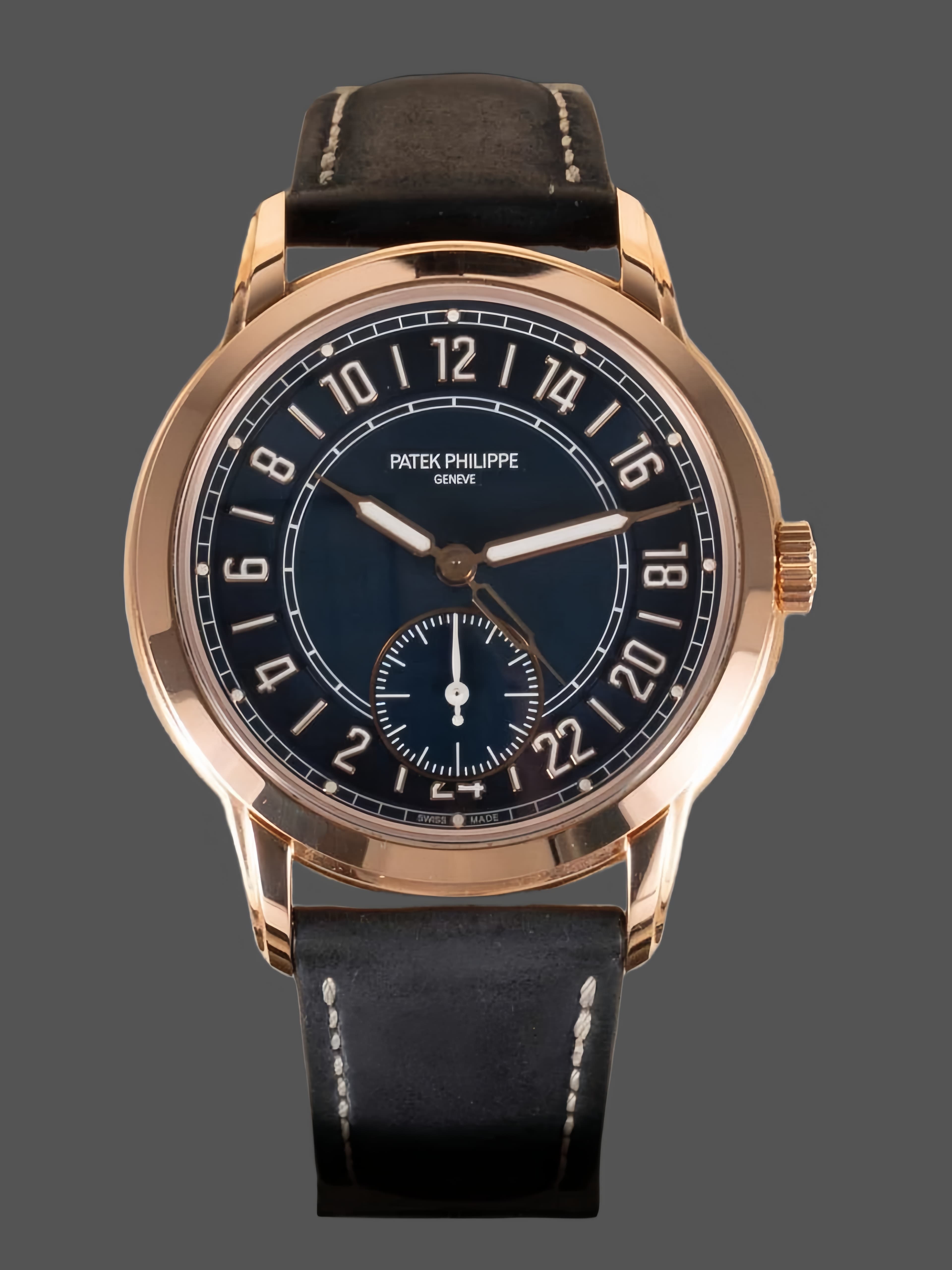 Patek Philippe Complications Rose Gold Blue 5224R 001 42mm Replica — view 1