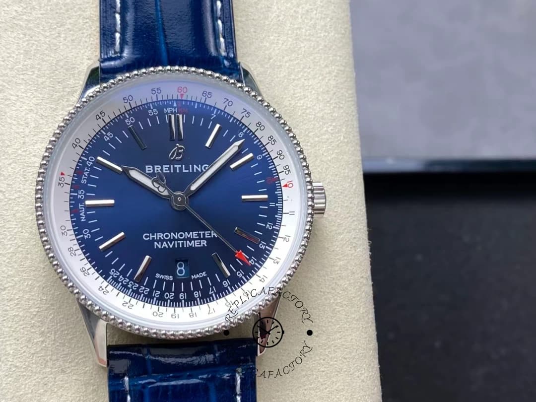 Breitling Navitimer Automatic 41 1:1 Clone A17325211C1P1 Blue Strap Men's Watch — view 1