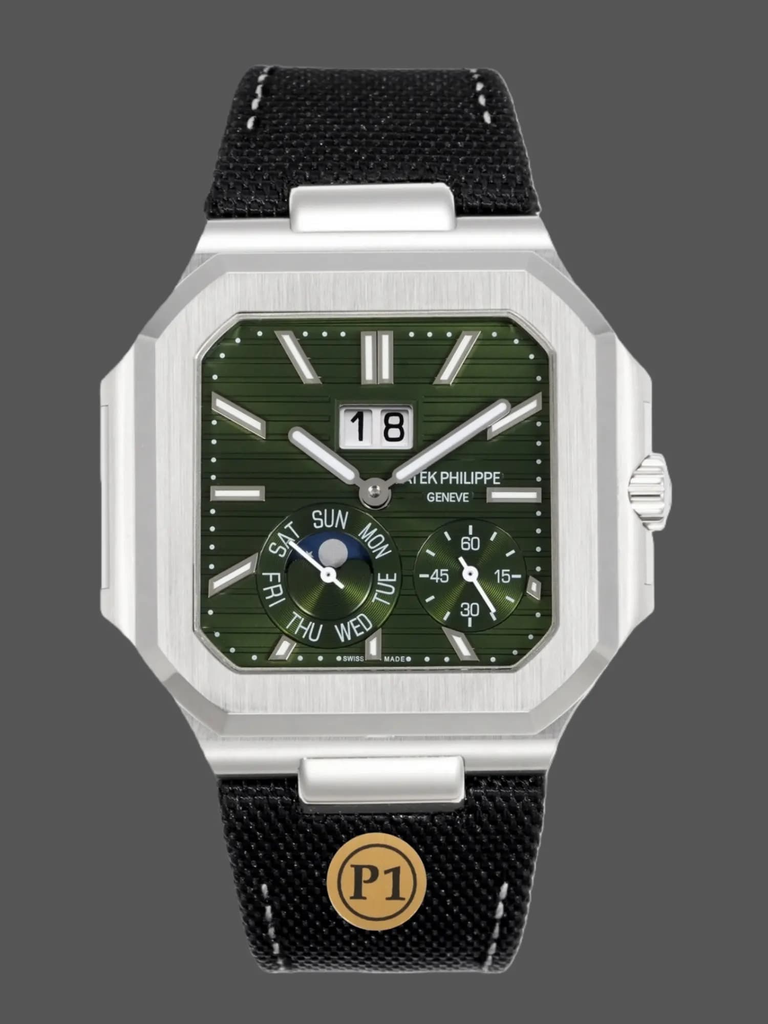 1:1 Clone Patek Philippe Cubitus 5822P Green Dial Watch — view 1
