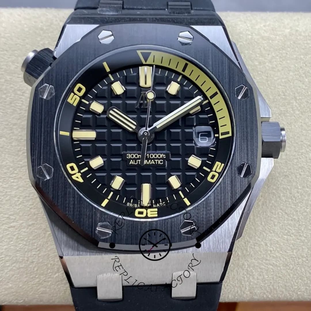 AP 15720CN.OO.A002CA.01 1:1 Clone Royal Oak Offshore Diver 42MM Black Ceramic — view 1