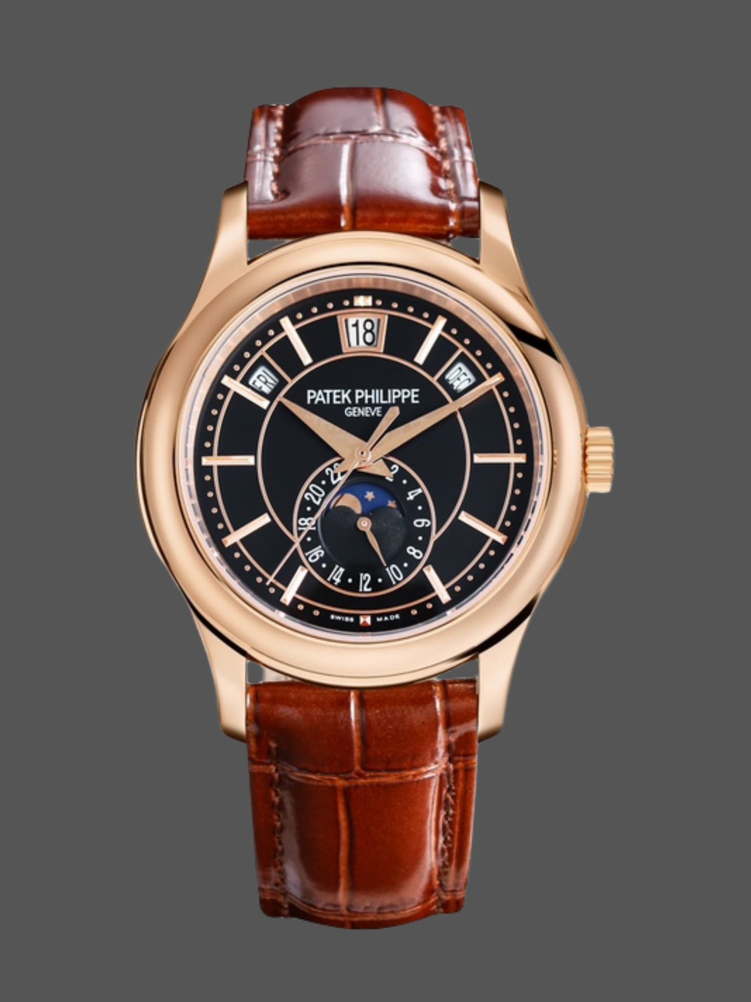 Replica Patek Philippe Complications Rose Gold 5205R 011 40mm Mens Watch — view 1