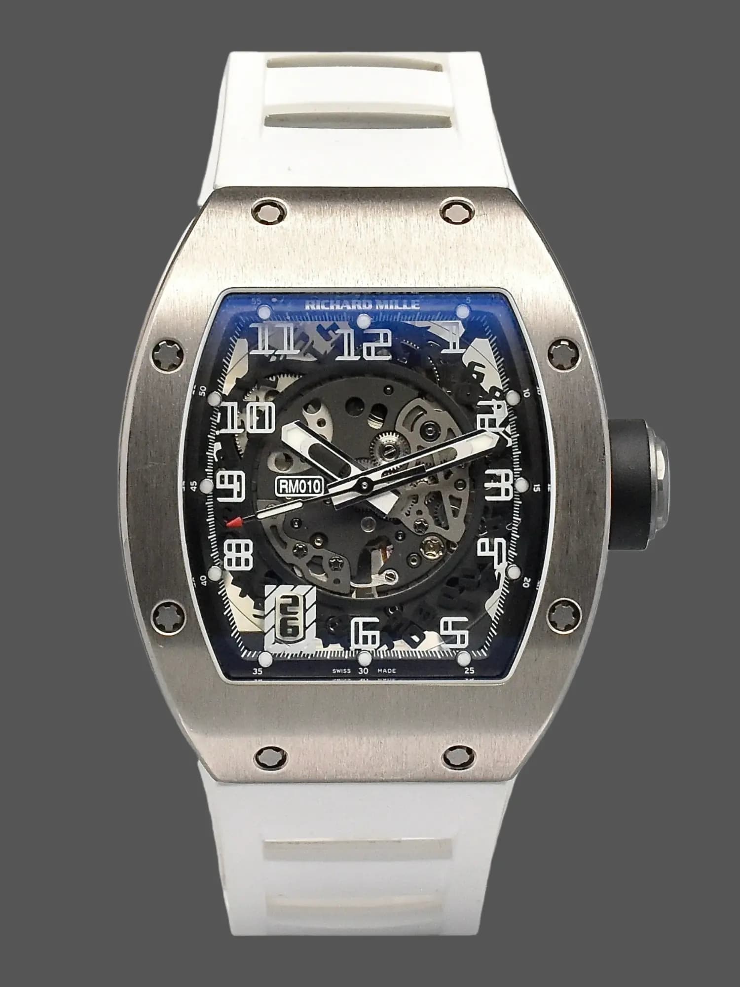 Richard Mille RM010 1:1 Clone Automatic Skeleton White Gold — view 1