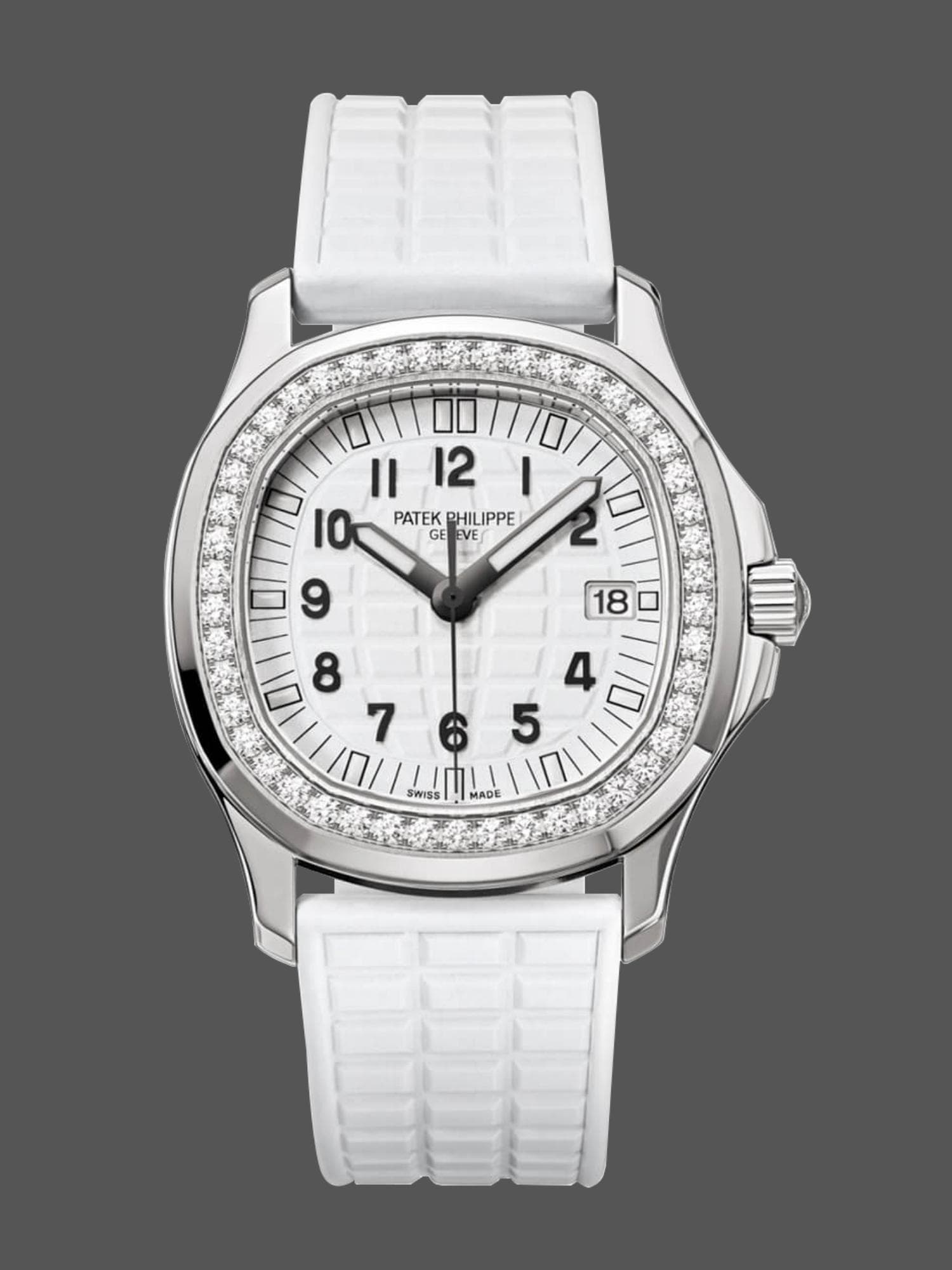 Replica Patek Philippe Aquanaut White 5067A 024 36mm Lady Watch — view 1