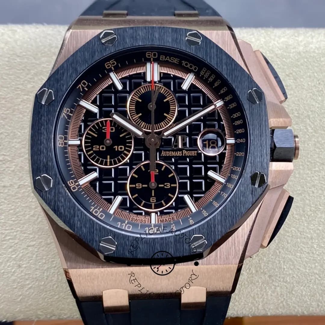 AP Royal Oak Offshore Replica 42 Ceramic 26401RO.OO.A002CA.02 Black Rubber — view 1