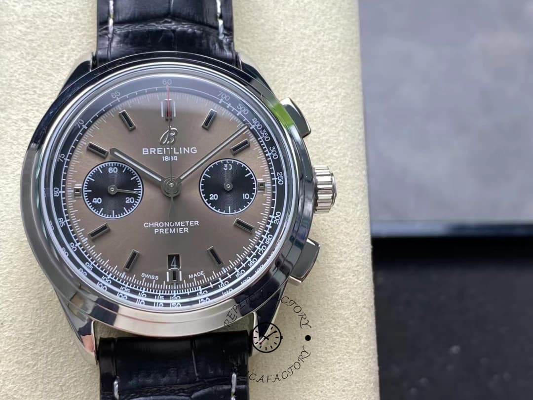 Breitling Premier B01 AB0118221B1P2 1:1 Clone Chronograph 42mm Grey Men's Watch — view 1