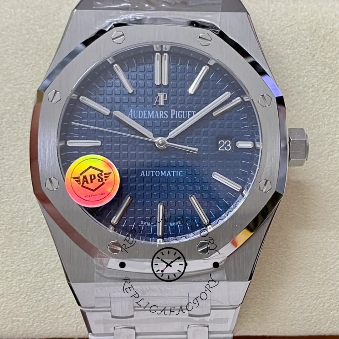 AP Royal Oak Selfwinding 41mm 15400ST.OO.1220ST.03 Blue Dial 1:1 Clone — view 1